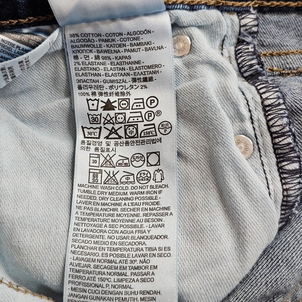 Levi's 511 Jeans Men's 32x30 Blue Denim Dark Wash Slim Stretch Skinny Streetwear - Picture 9 of 13